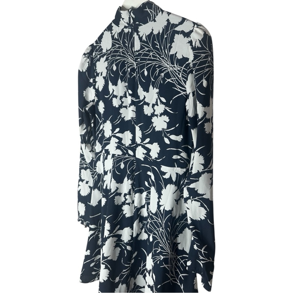 Aritzia Wilfred Lola Crepe Satin Mockneck Mini Dress Size 4 - Picture 9 of 15